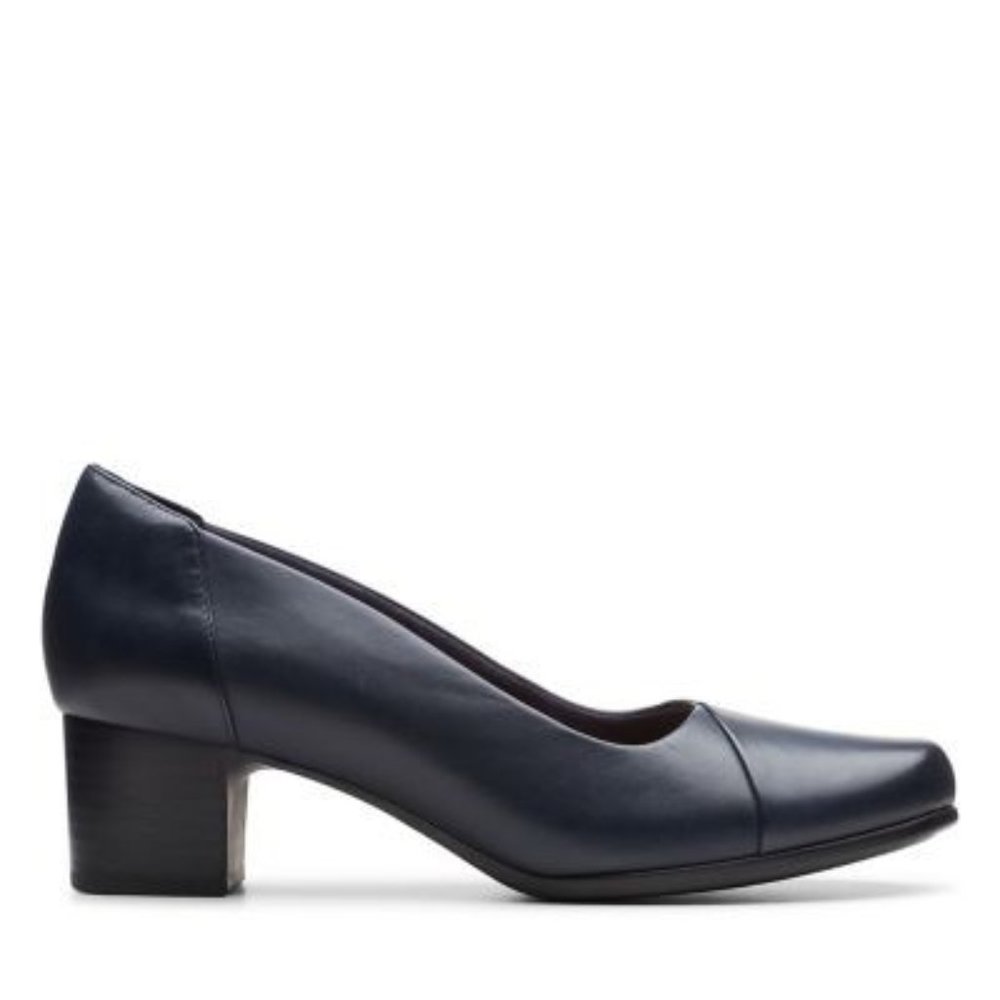 Clarks Women's Un Damson Step Navy Pump Sz 9.5W